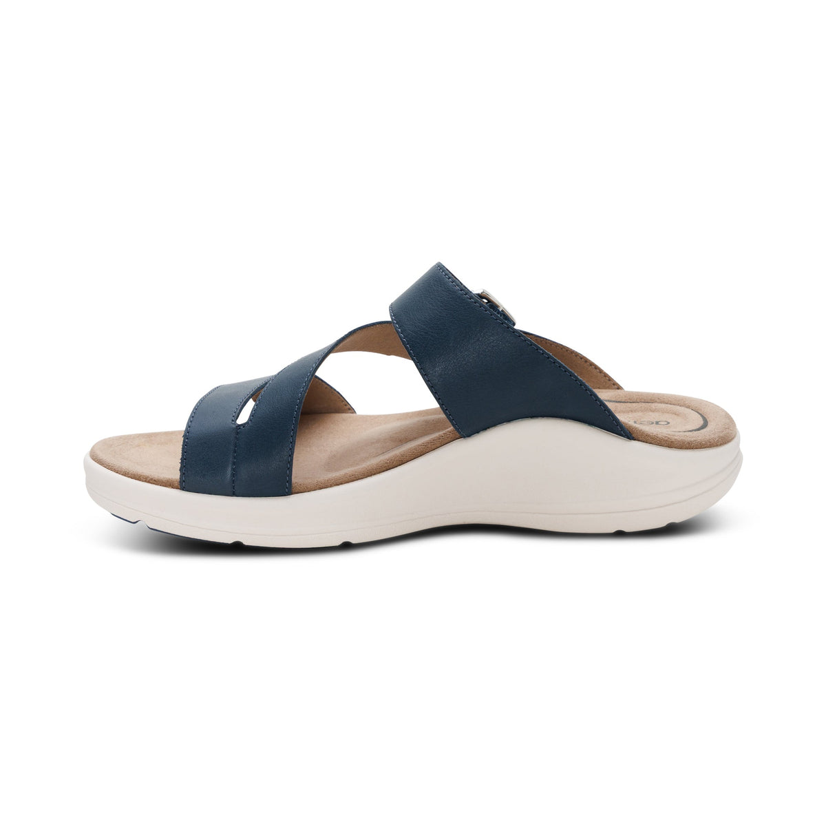 Aetrex Jenny Adjustable Slide Sandal - Navy