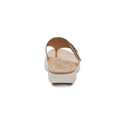 Aetrex Donna Adjustable Thong Sandal - Champagne