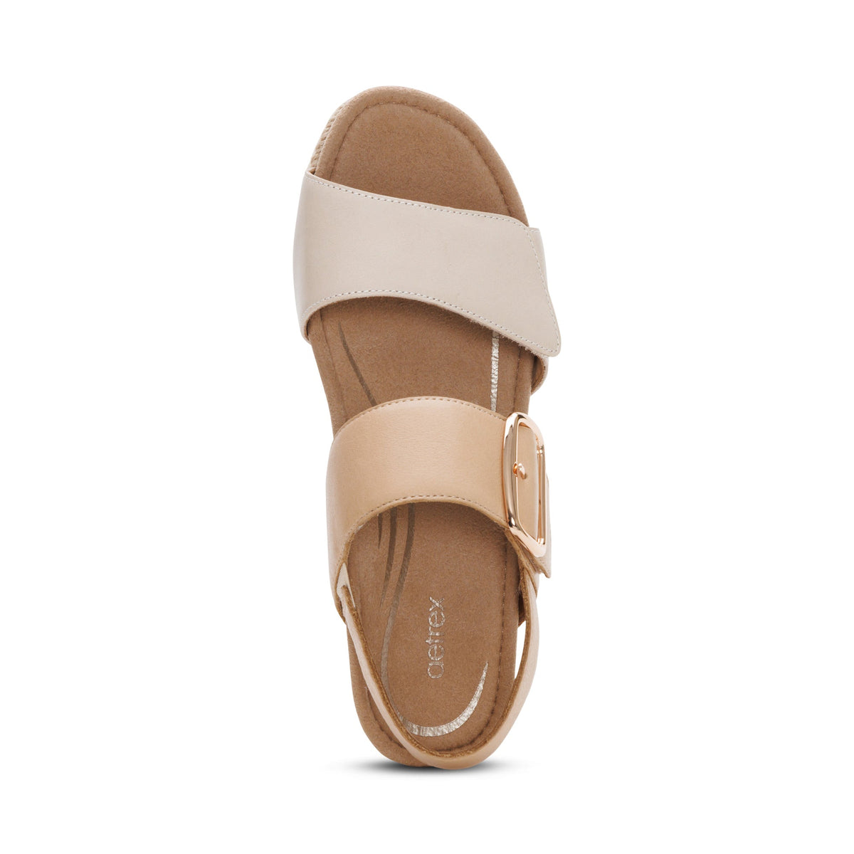 Aetrex Ashley Arch Support Wedge - Off White