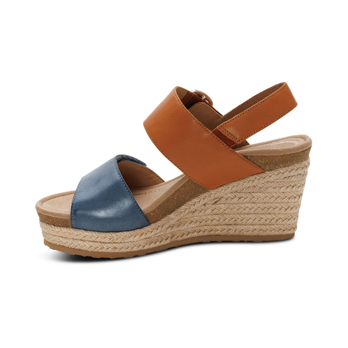 Aetrex Ashley Arch Support Wedge - Hazy Blue Multi