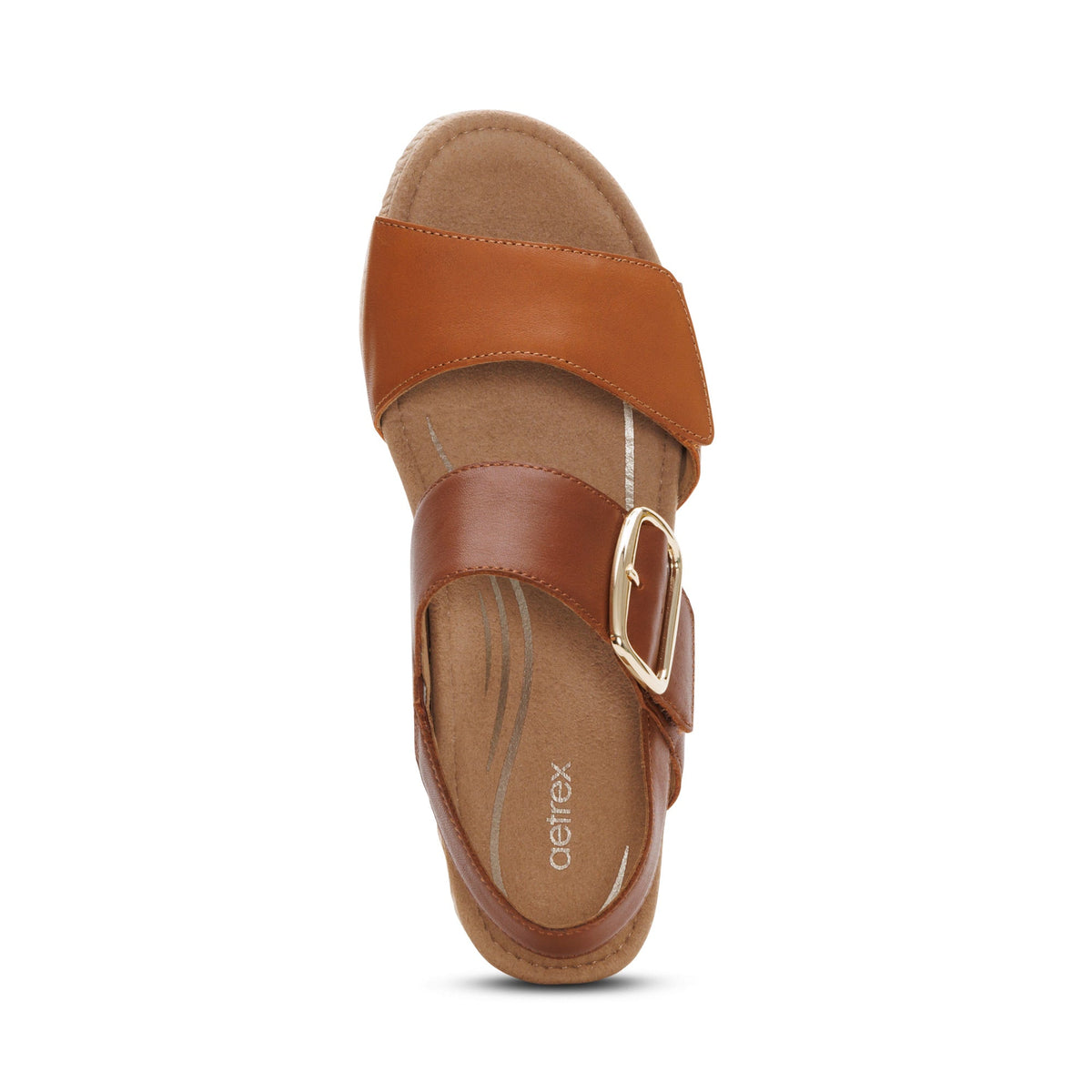 Aetrex Ashley Arch Support Wedge - Coffee Multi