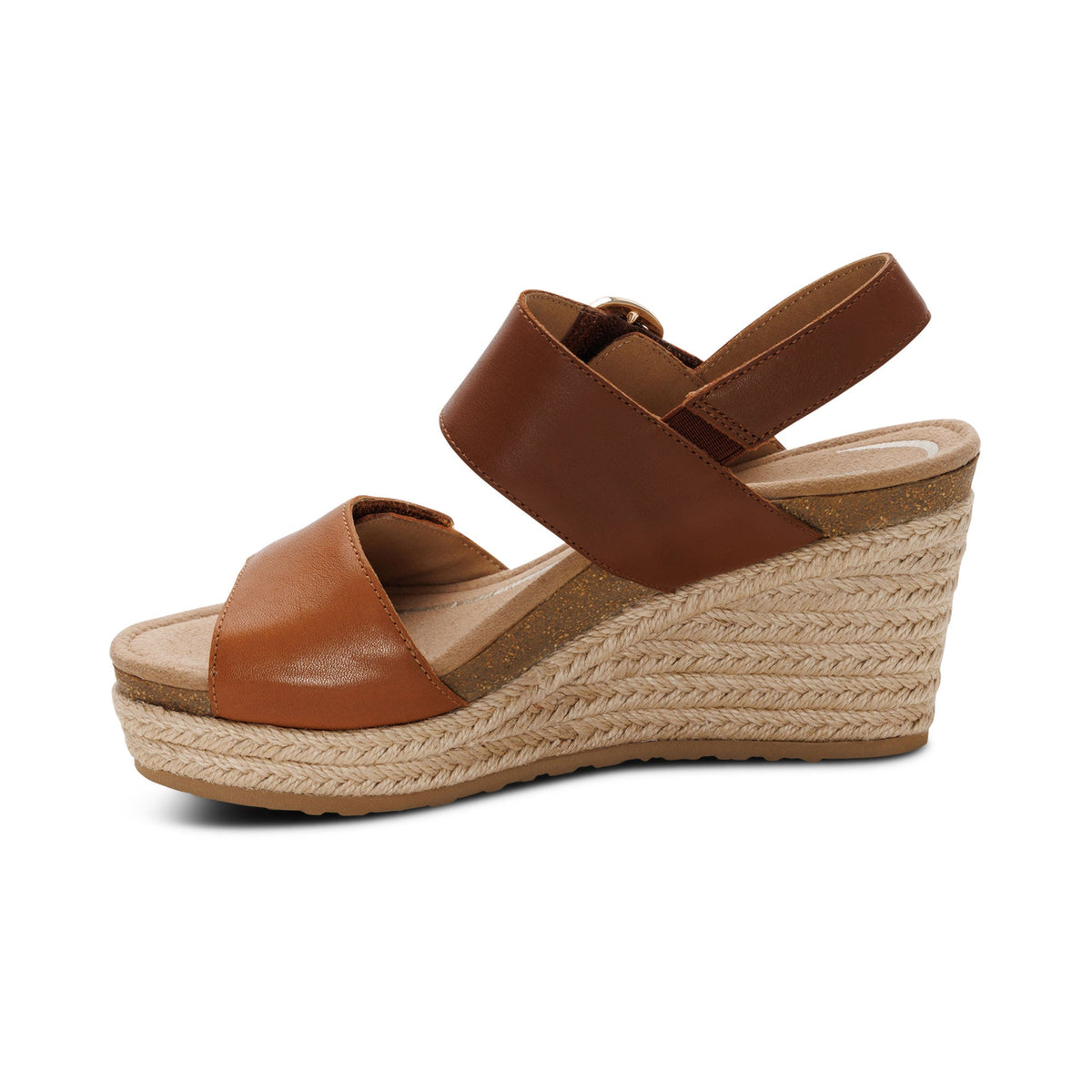 Aetrex Ashley Arch Support Wedge - Coffee Multi