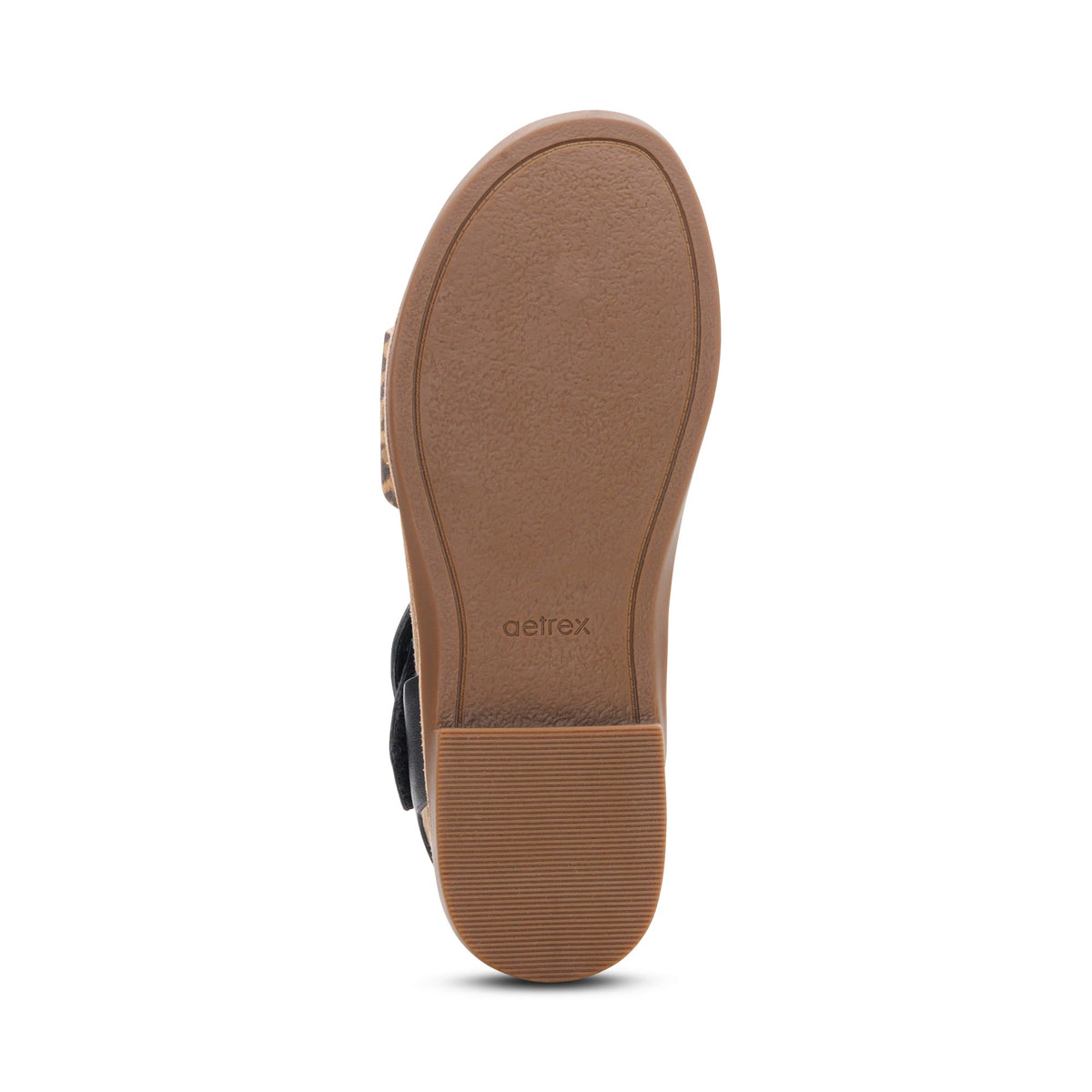 Aetrex Claire Quarter Strap Sandal - Leopard