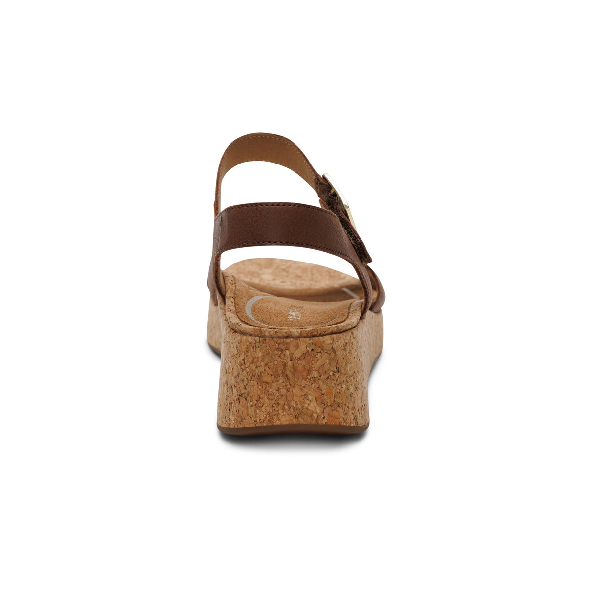 Aetrex Flora Adjustable Quarter Strap Wedge  - Brown