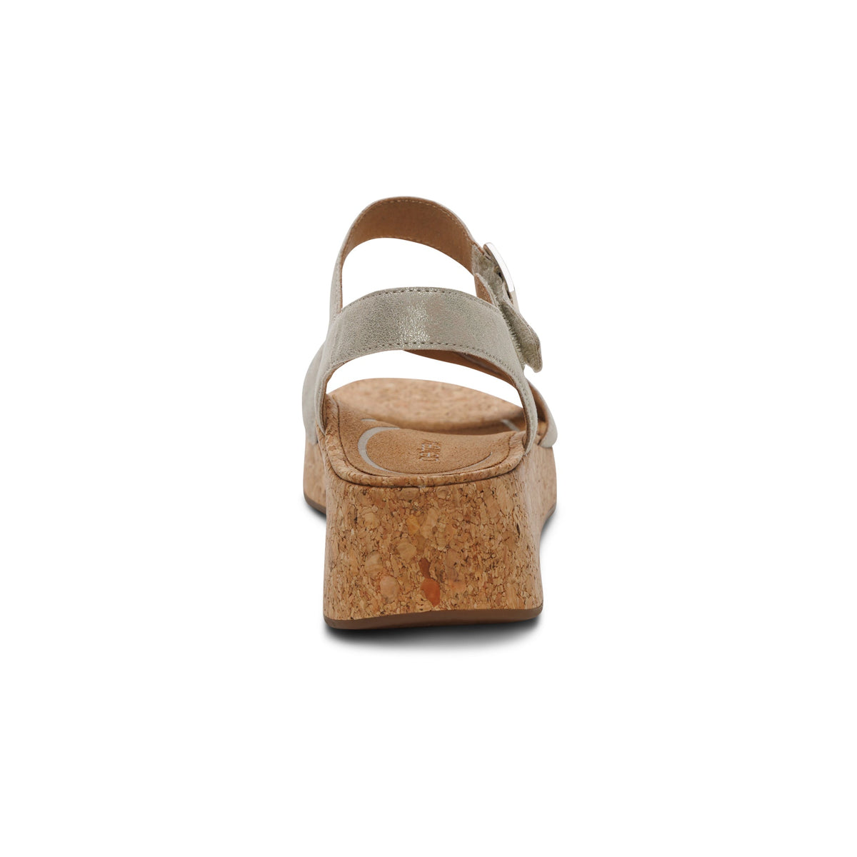 Aetrex Flora Adjustable Quarter Strap Wedge  - Champagne