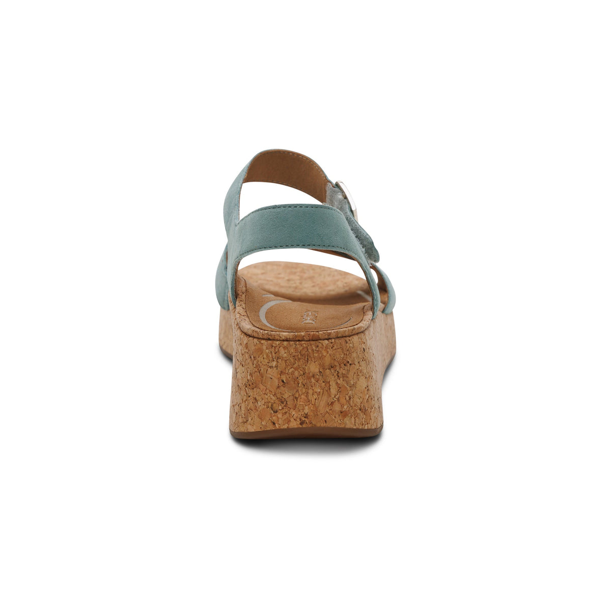 Aetrex Flora Adjustable Quarter Strap Wedge  - Sage