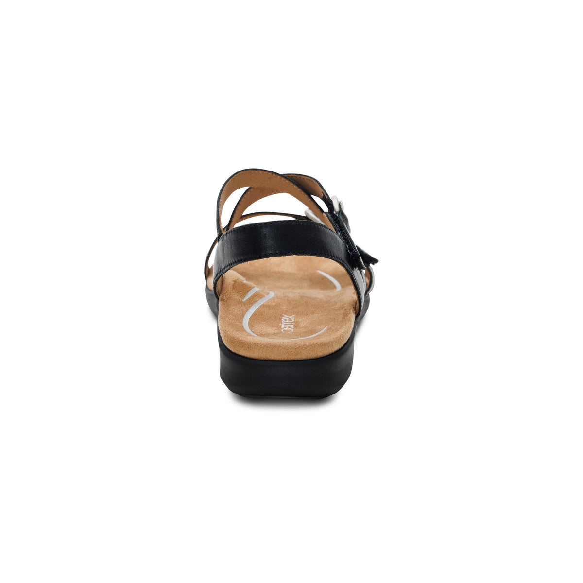 Aetrex Hadley Adjustable Quarter Strap Sandal - Black