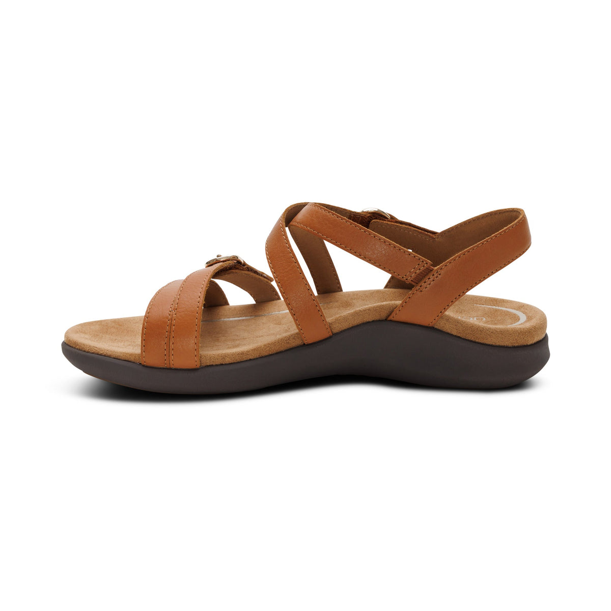 Aetrex Hadley Adjustable Quarter Strap Sandal - Ginger