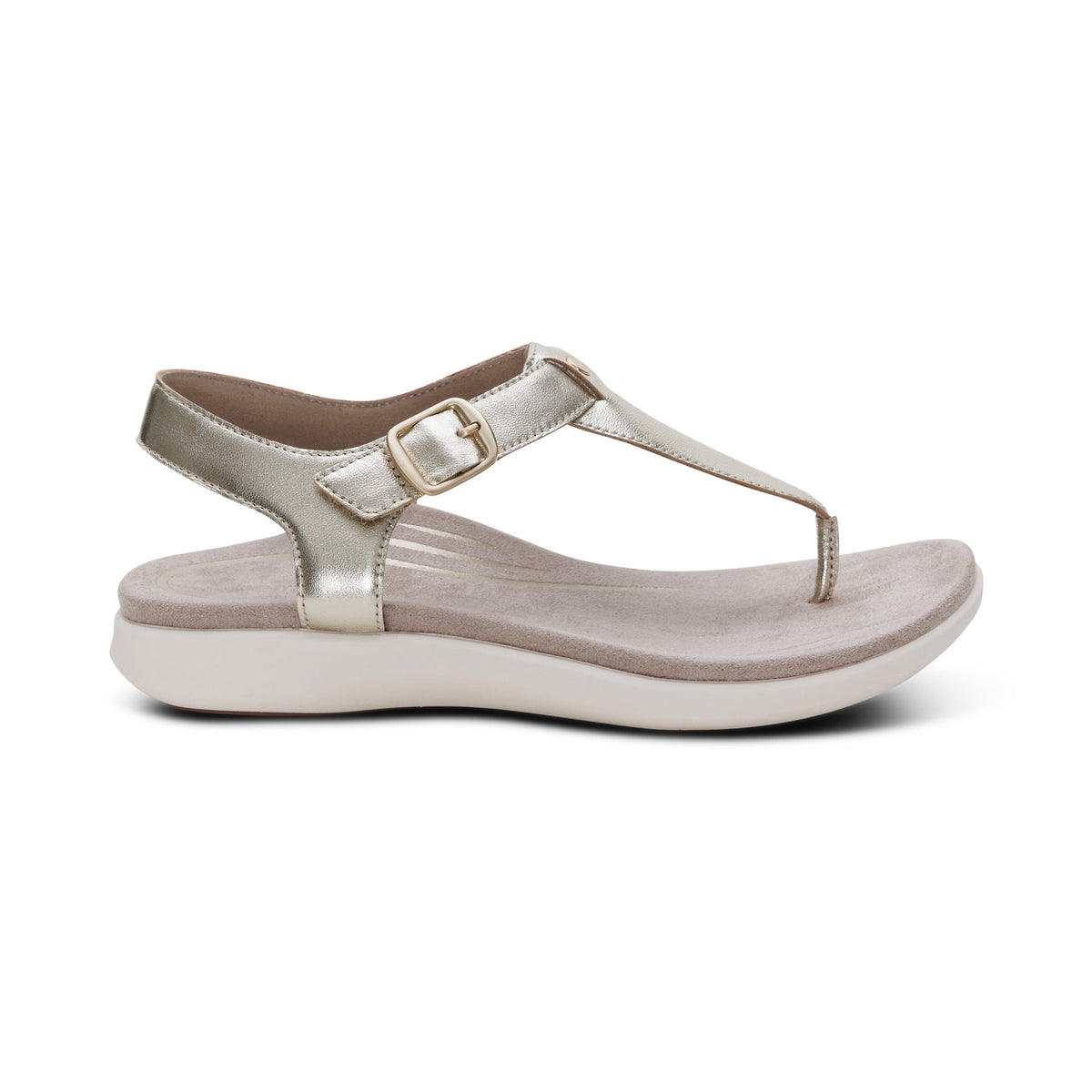Aetrex Tracey Adjustable Thong Sandal - Champagne