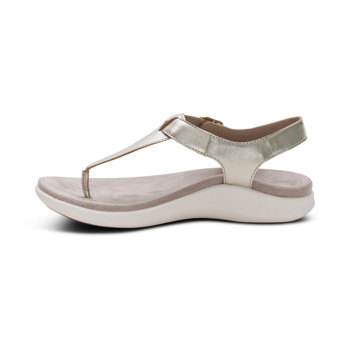 Aetrex Tracey Adjustable Thong Sandal - Champagne