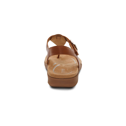 Aetrex Tracey Adjustable Thong Sandal - Cognac