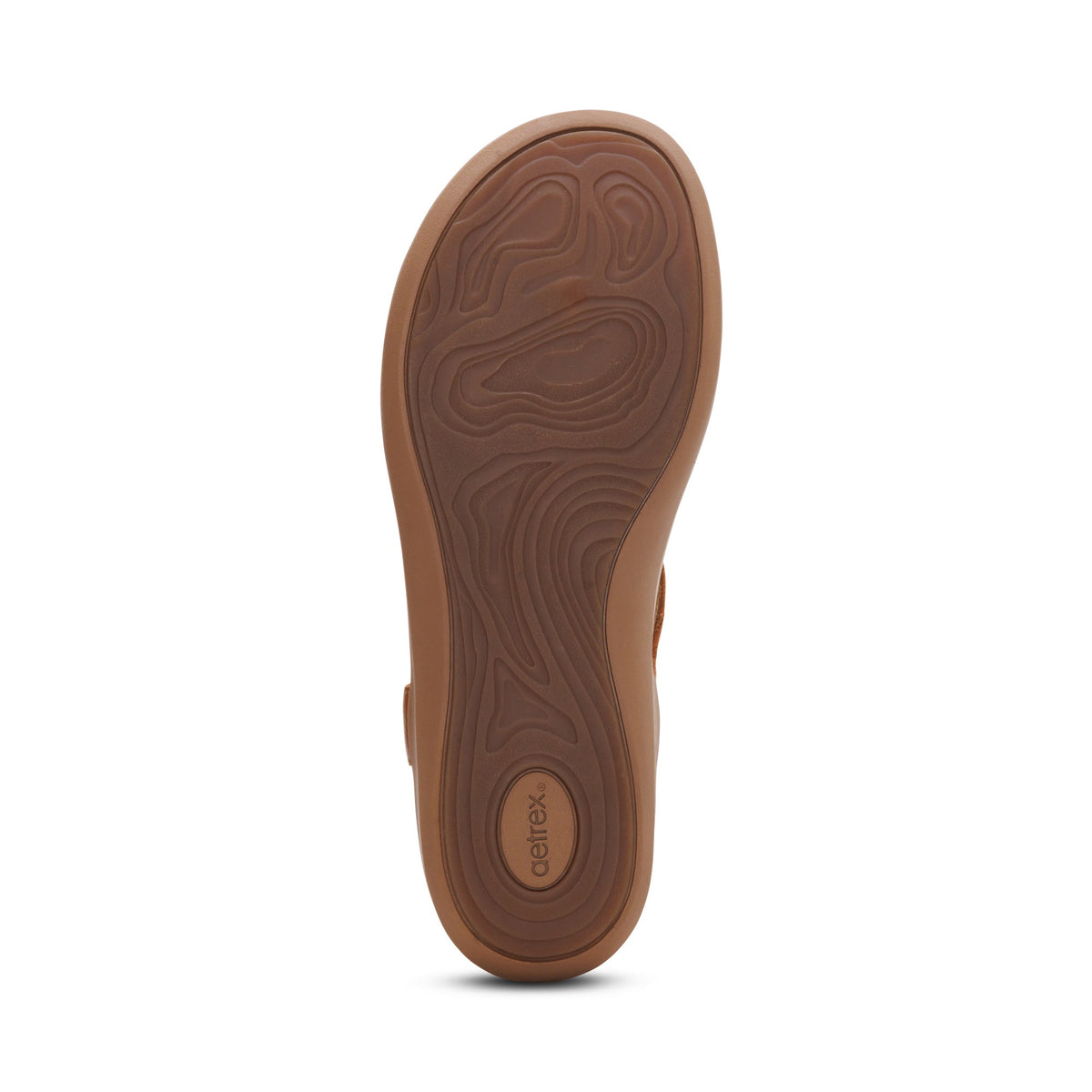 Aetrex Tracey Adjustable Thong Sandal - Cognac