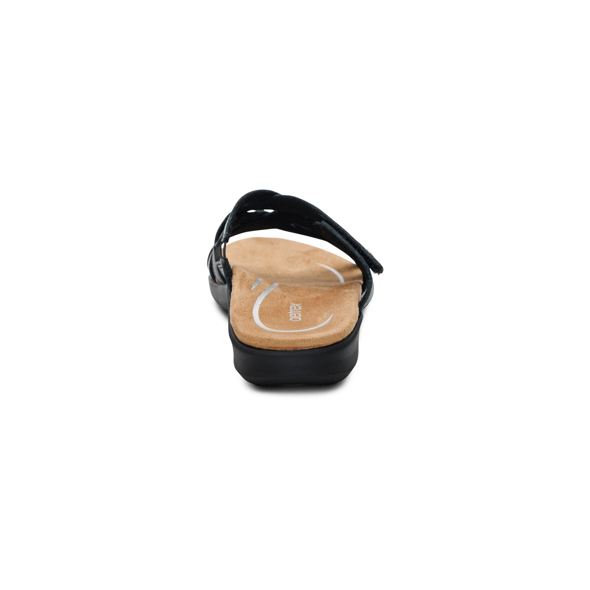 Aetrex Kasey Adjustable Slide Sandal - Black