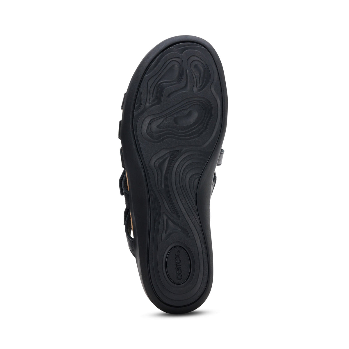 Aetrex Kasey Adjustable Slide Sandal - Black