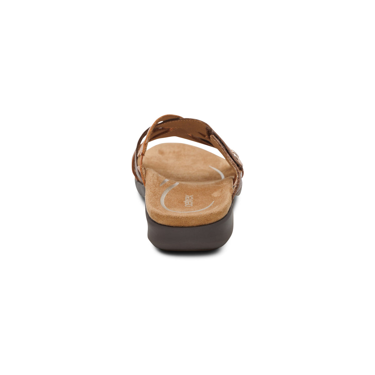 Aetrex Kasey Adjustable Slide Sandal - Tan Multi
