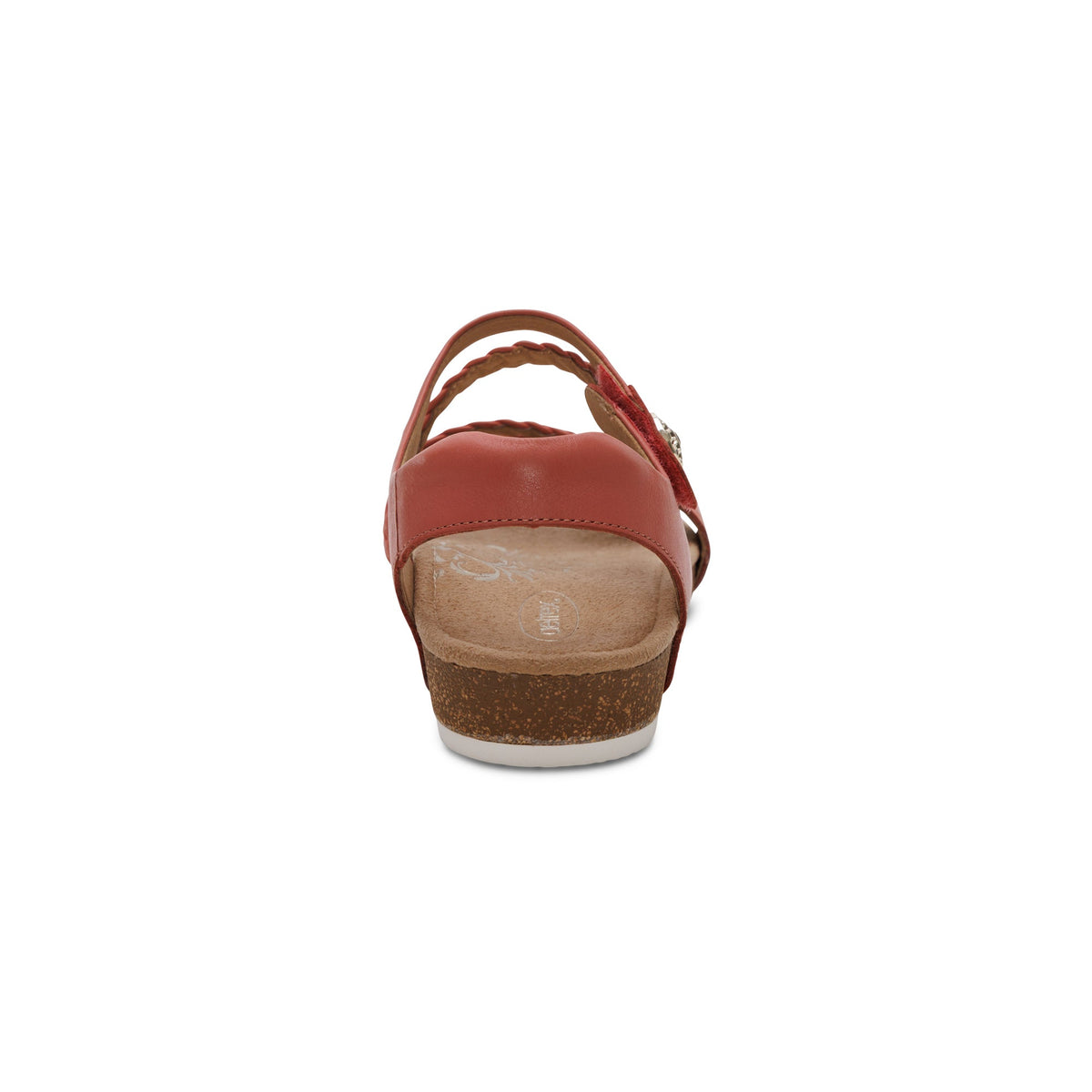Aetrex Jillian Braided Quarter Strap Sandal - Antique Rose