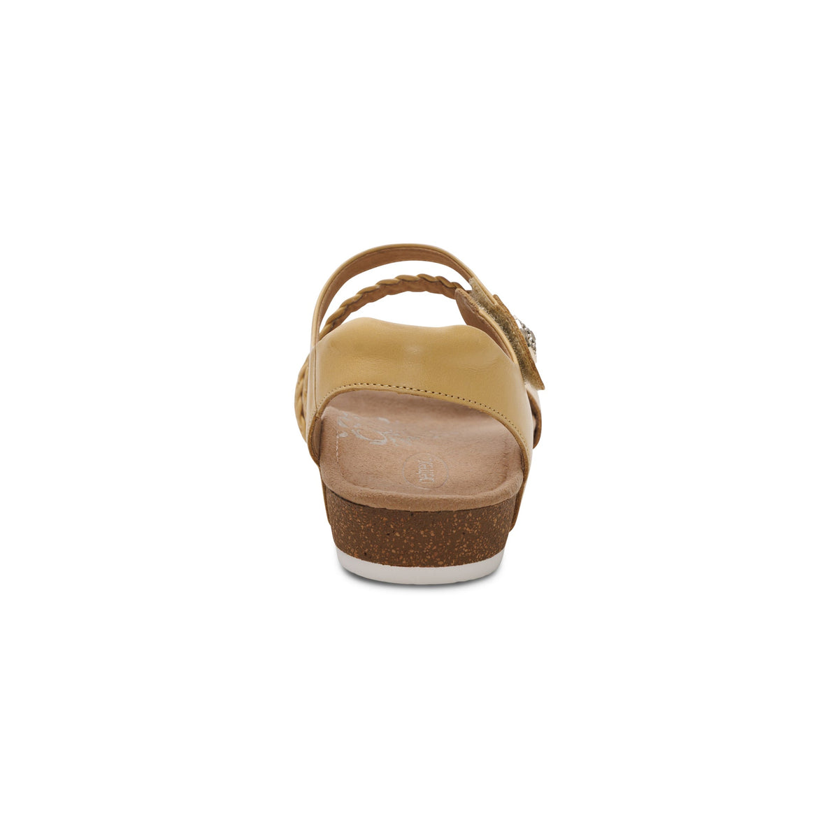 Aetrex Jillian Braided Quarter Strap Sandal - Butter