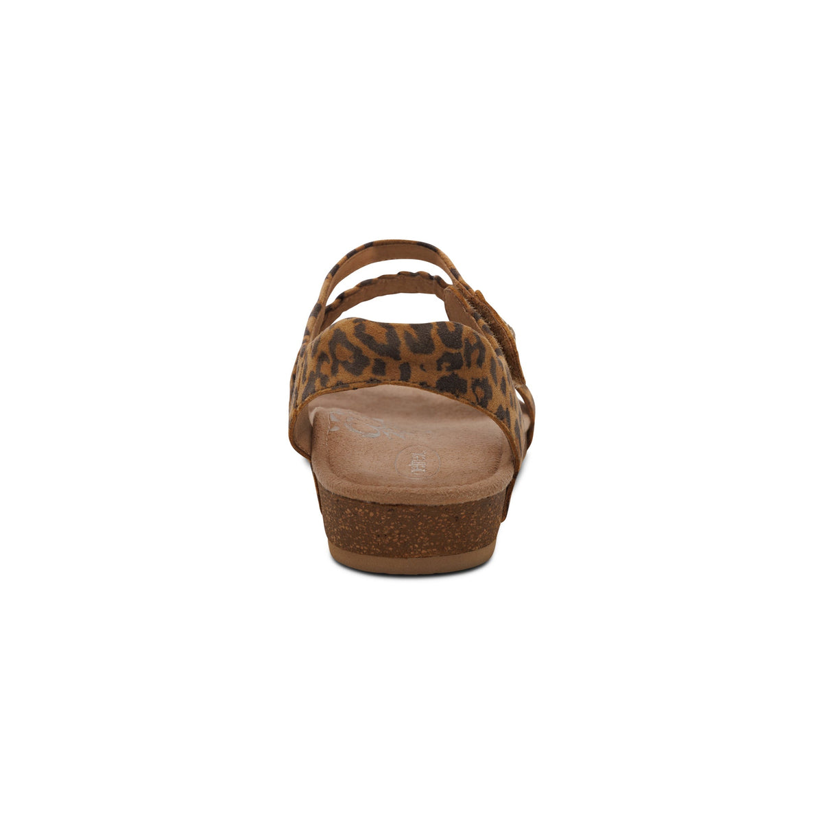 Aetrex Jillian Braided Quarter Strap Sandal - Leopard