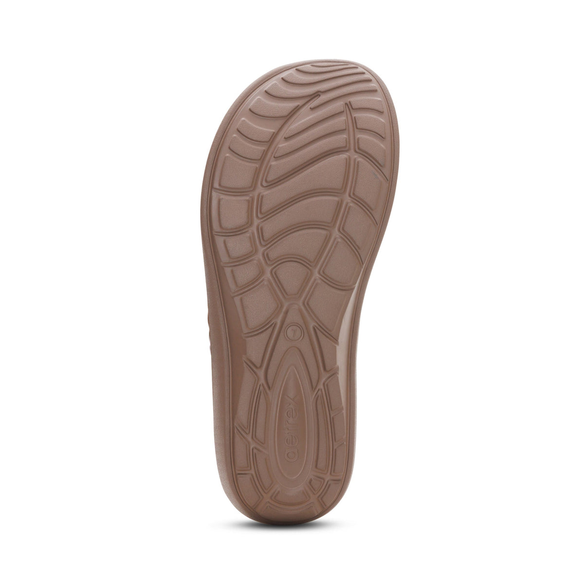 Aetrex Vicki Braided Thong Sandal - Bronze Gloss