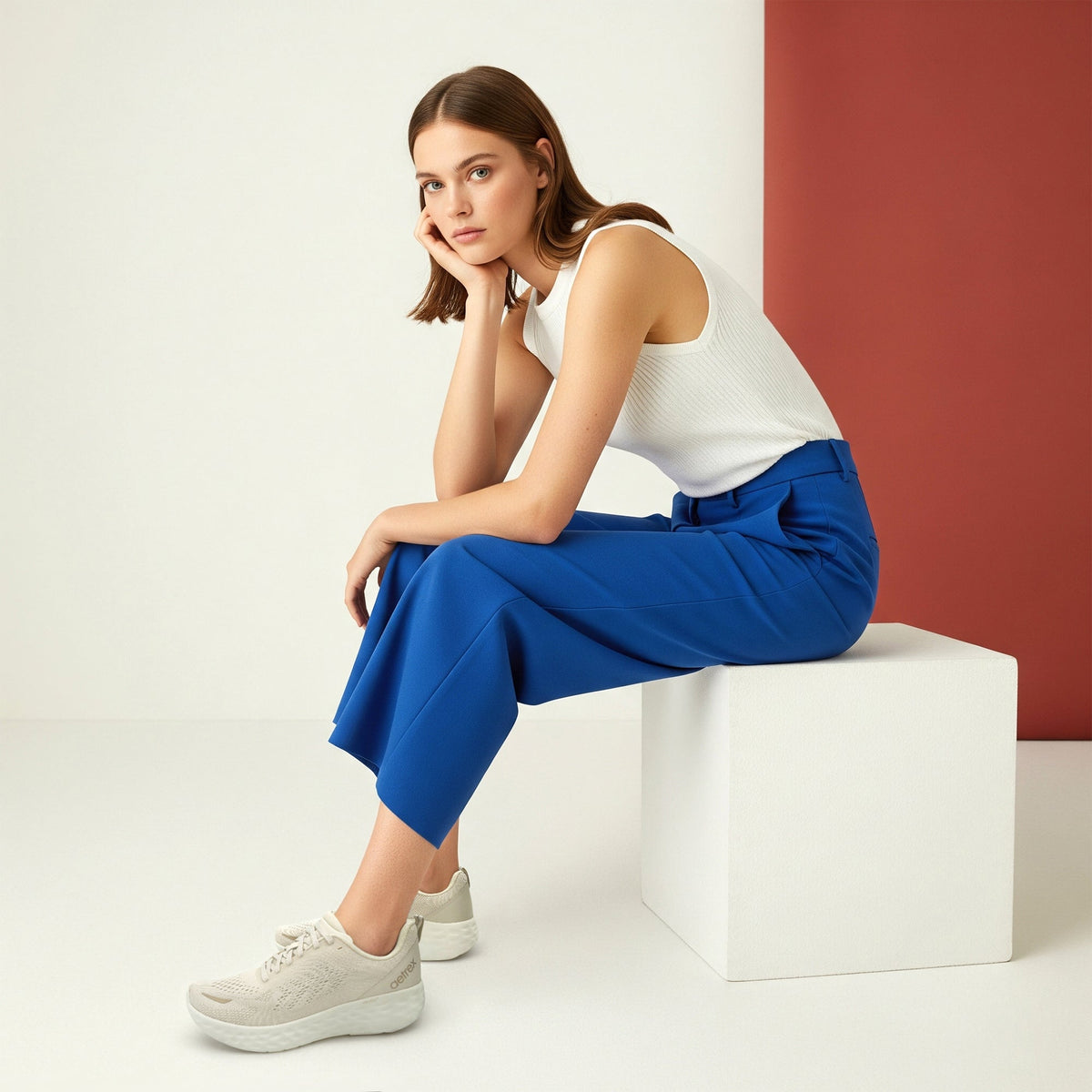 Aetrex Danika Arch Support Sneaker - Ivory
