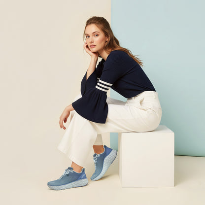 Aetrex Danika Arch Support Sneaker - Sky Blue