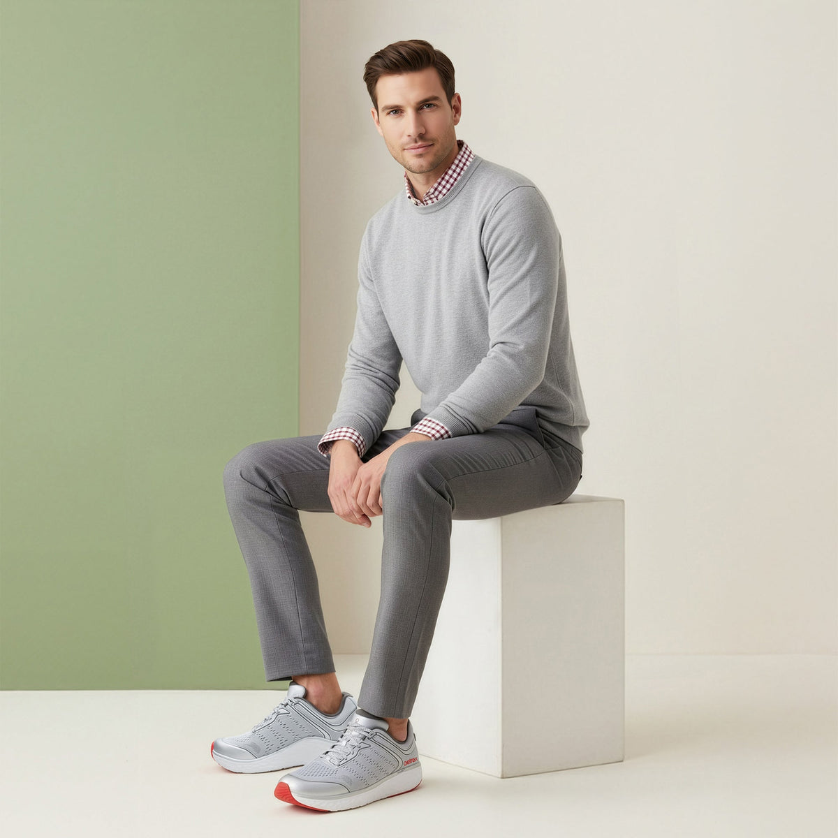 Aetrex Chase Arch Support Sneaker - Silver