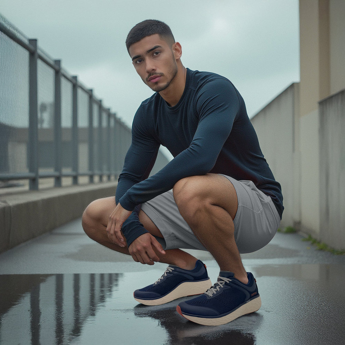 Aetrex Chase Arch Support Sneaker - Navy