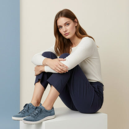 Aetrex Courtney Lace-up Sneaker - Blue