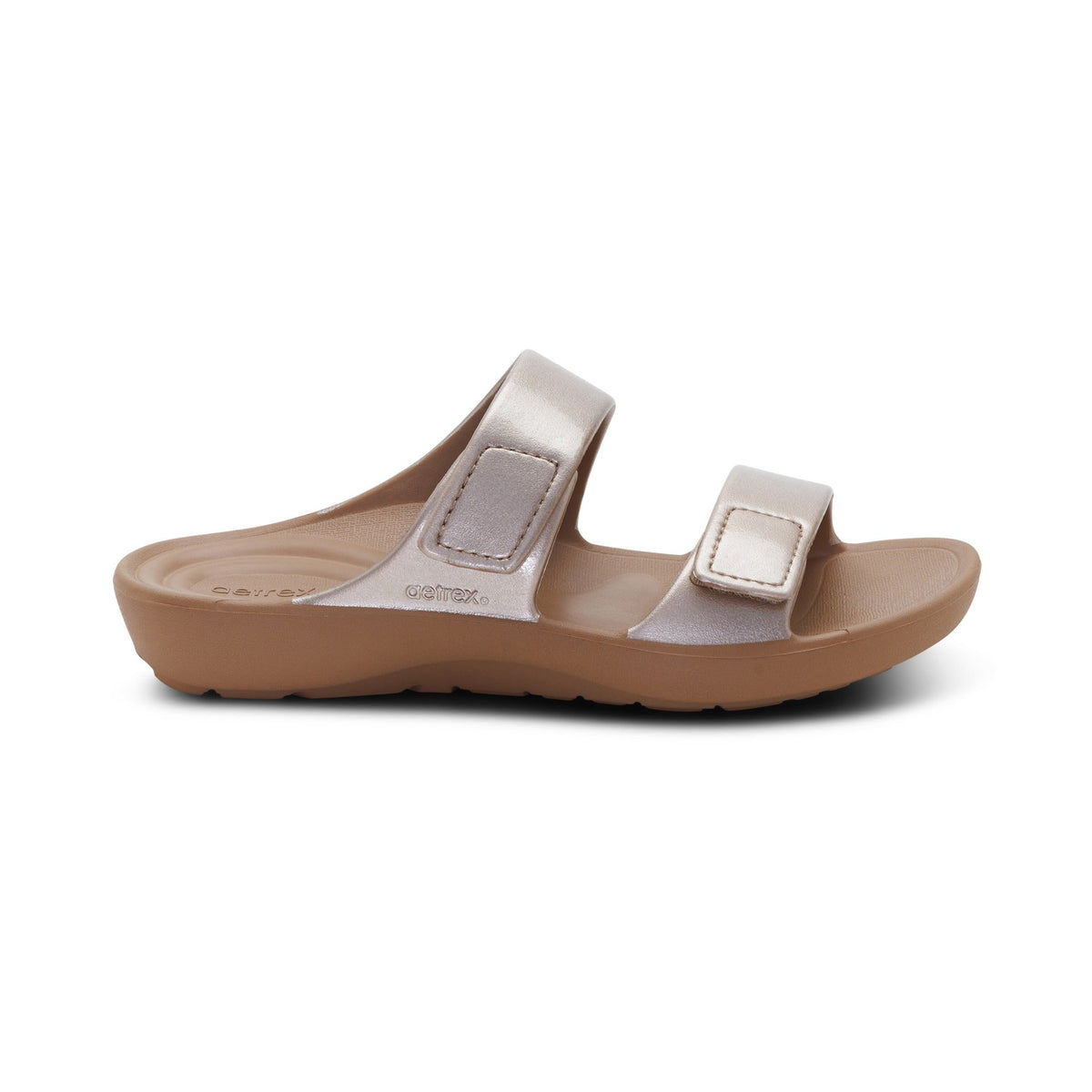 Aetrex Kaia Two Band Slide - Champagne