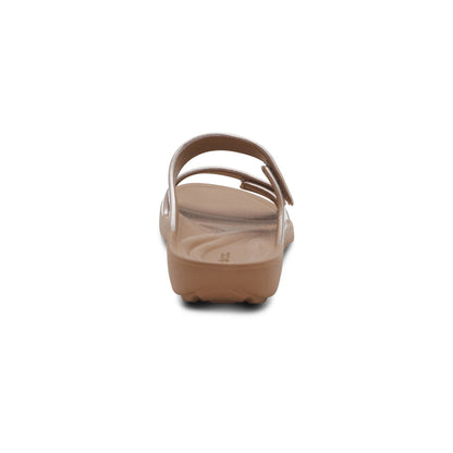 Aetrex Kaia Two Band Slide - Champagne