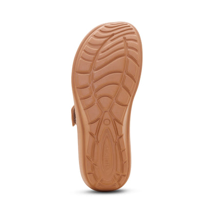Aetrex Kaia Two Band Slide - Champagne