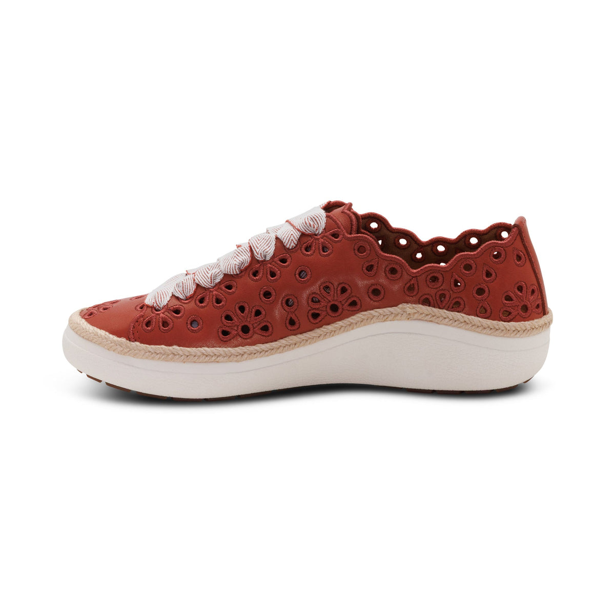 Aetrex Charlotte Lace-Up Sneaker - Terracotta