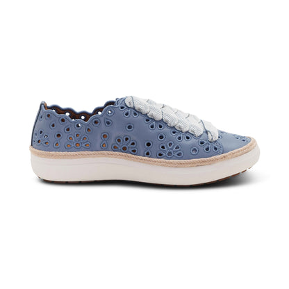 Aetrex Charlotte Lace-Up Sneaker - Hazy Blue