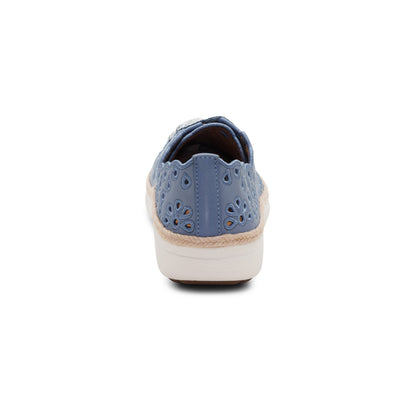 Aetrex Charlotte Lace-Up Sneaker - Hazy Blue