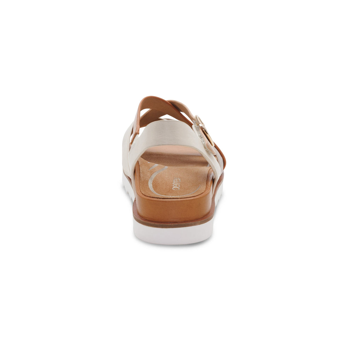 Aetrex Carmen Cross Band Adjustable Sandal - Champagne Multi