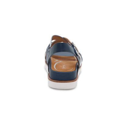 Aetrex Carmen Cross Band Adjustable Sandal - Navy Multi