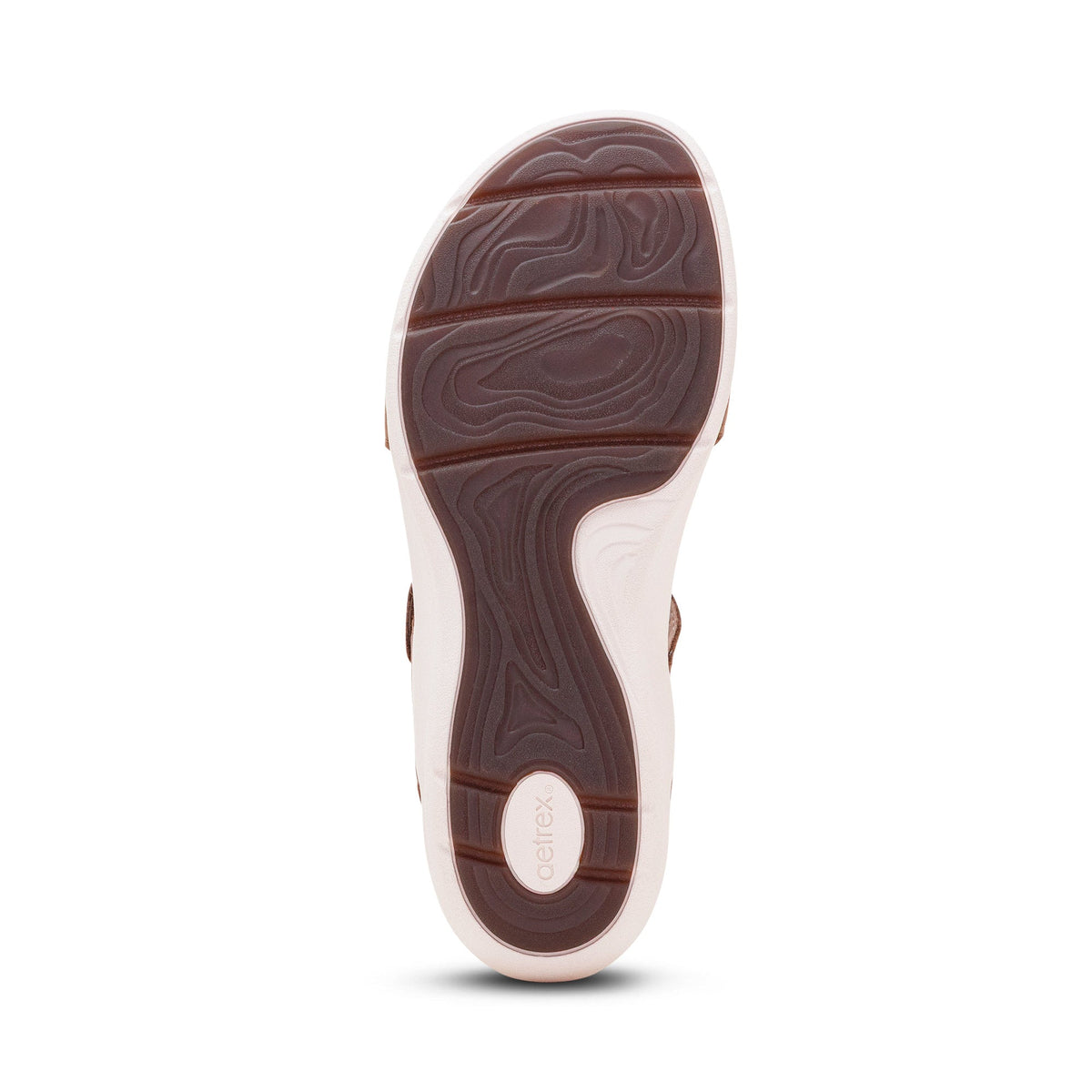 Aetrex Savannah Adjustable Quarter Strap Sandal - Taupe