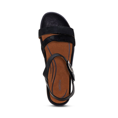 Aetrex Cass Arch Support Sandal - Black