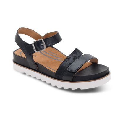 Aetrex Cass Arch Support Sandal - Black