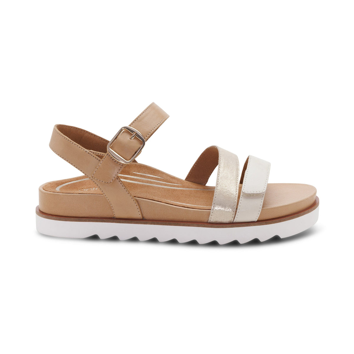 Aetrex Cass Arch Support Sandal - Champagne Multi