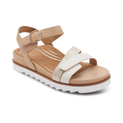Aetrex Cass Arch Support Sandal - Champagne Multi