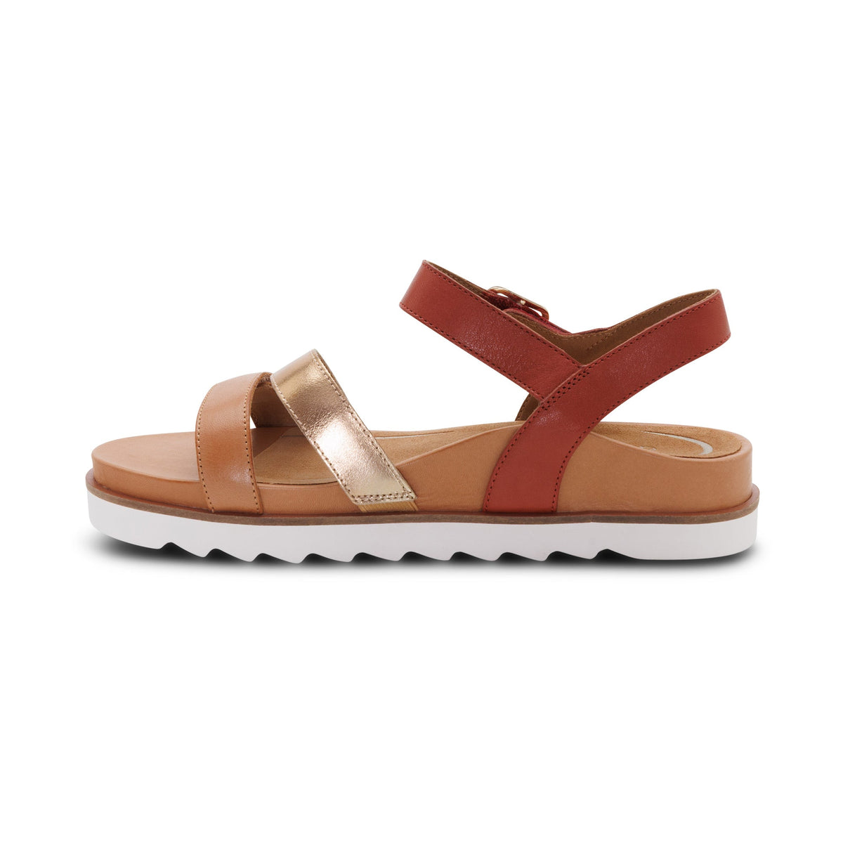 Aetrex Cass Arch Support Sandal - Terracotta Multi