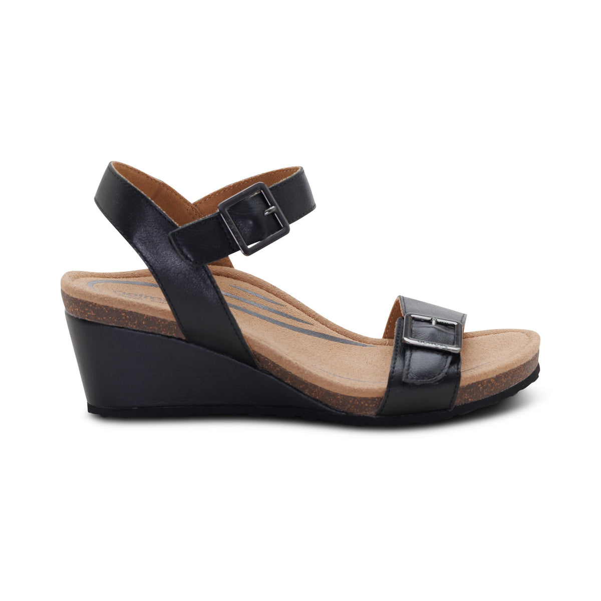 Aetrex Naomi Platform Wedge - Black