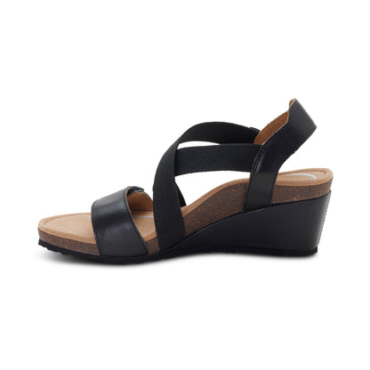 Aetrex Kathy Platform Wedge - Black