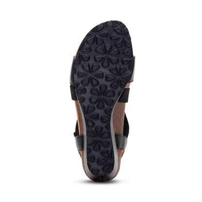 Aetrex Kathy Platform Wedge - Black