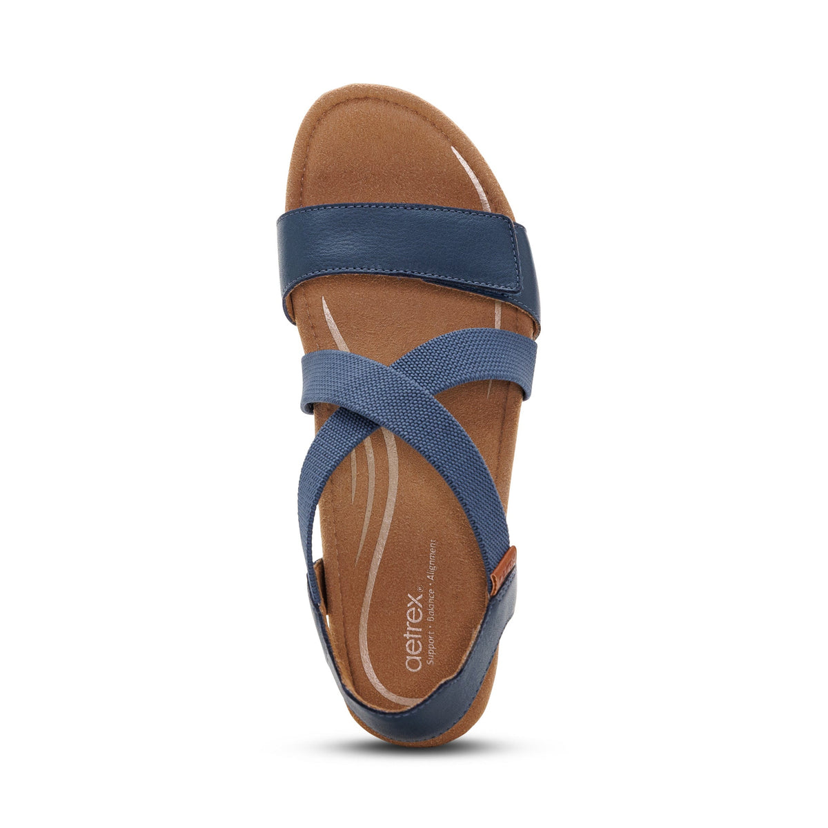 Aetrex Kathy Platform Wedge - Navy