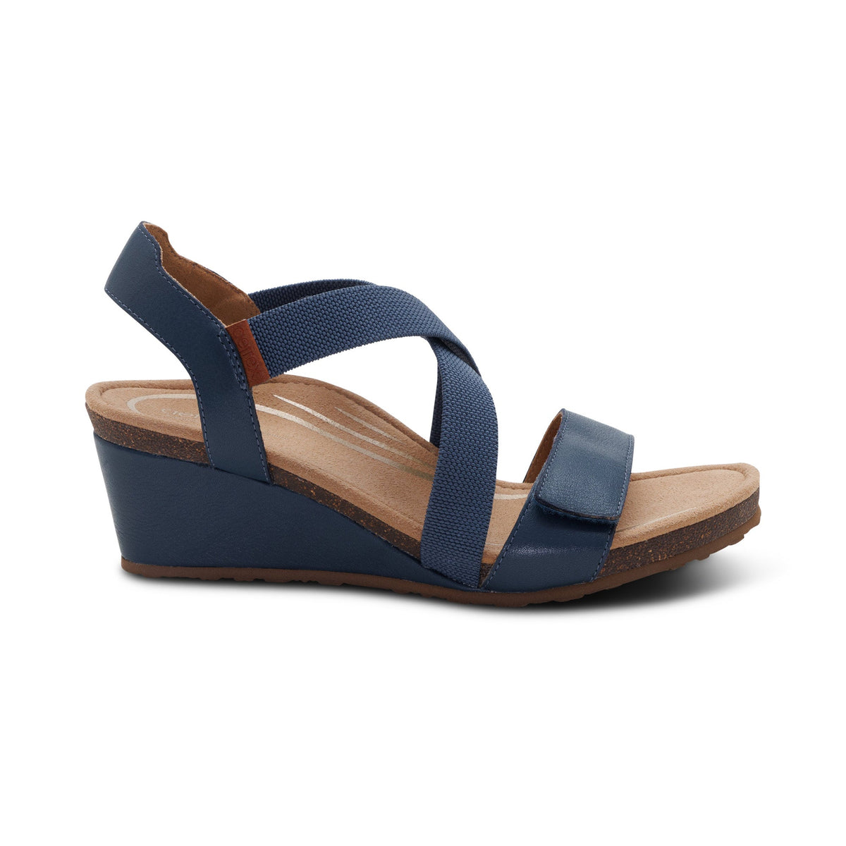 Aetrex Kathy Platform Wedge - Navy