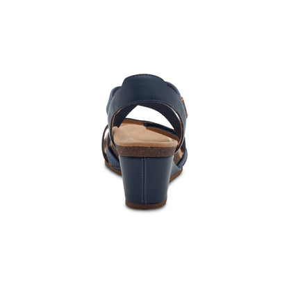 Aetrex Kathy Platform Wedge - Navy