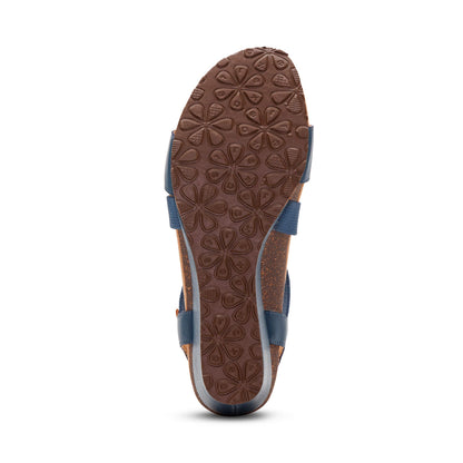 Aetrex Kathy Platform Wedge - Navy