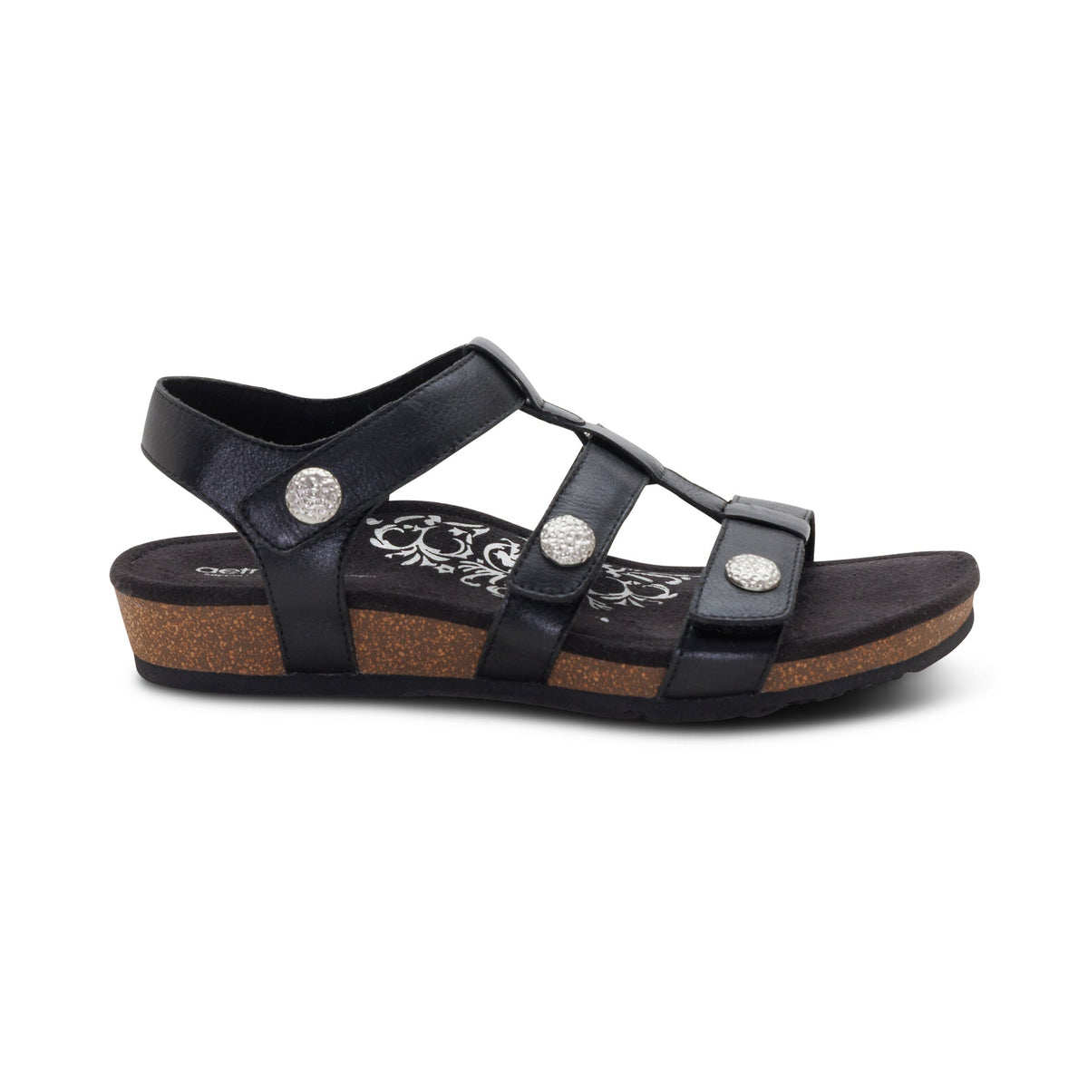 Aetrex Veronica Arch Support Sandal - Black